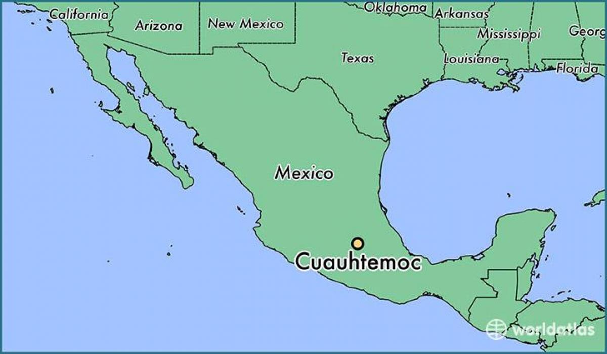 kartta Mexico cuauhtemoc 