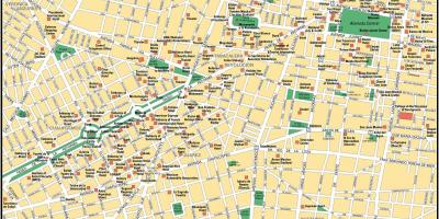 Kartta Mexico City sightseeing