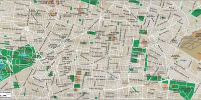 Mexico City street näytä kartta