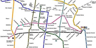 Kartta Mexico City bus 