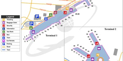 Mexico City terminaali 1 kartta