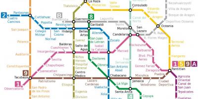 Mexico df metro kartta