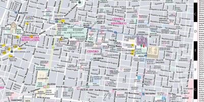 Kartta streetwise Mexico City